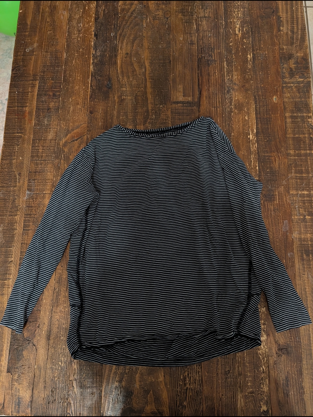 lululemon athletica Black & White Striped Short-Sleeve Tee